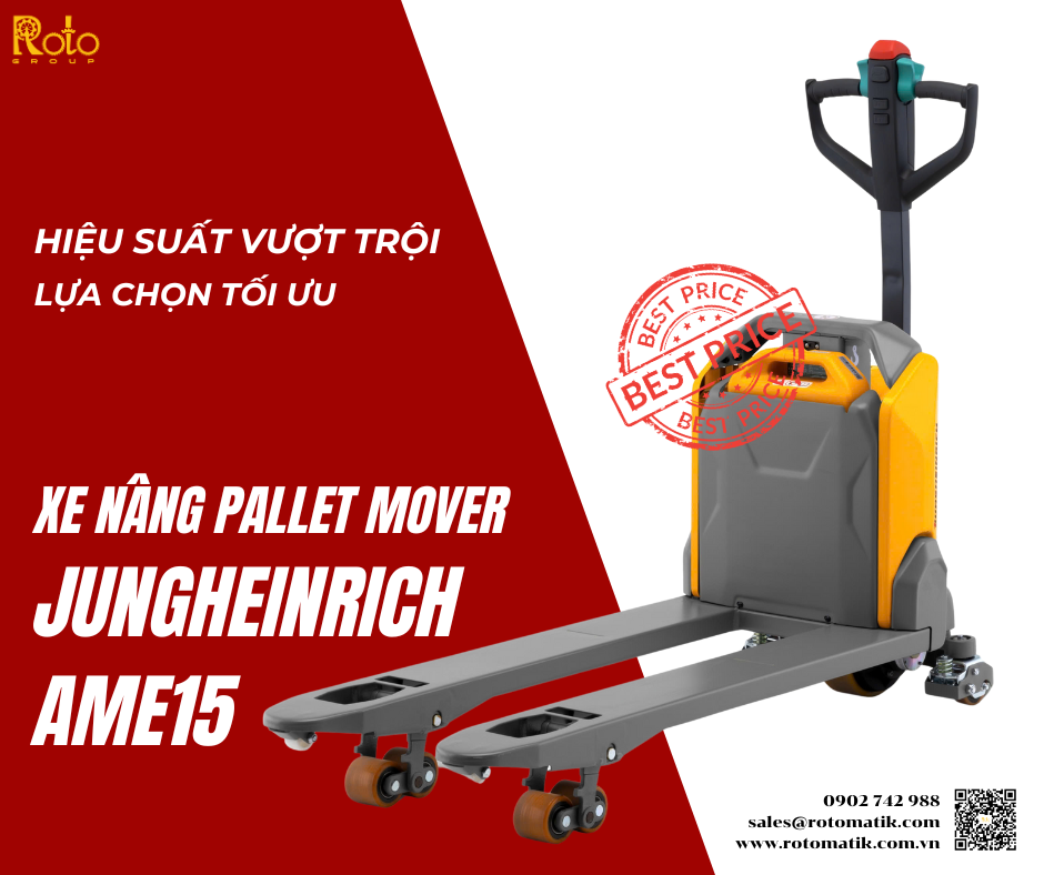 AME15 có gì khác biệt so với xe nâng tay điện thông thường?