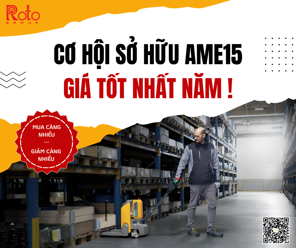 Pallet mover điện AME15 đang thay đổi vận hành kho ra sao?