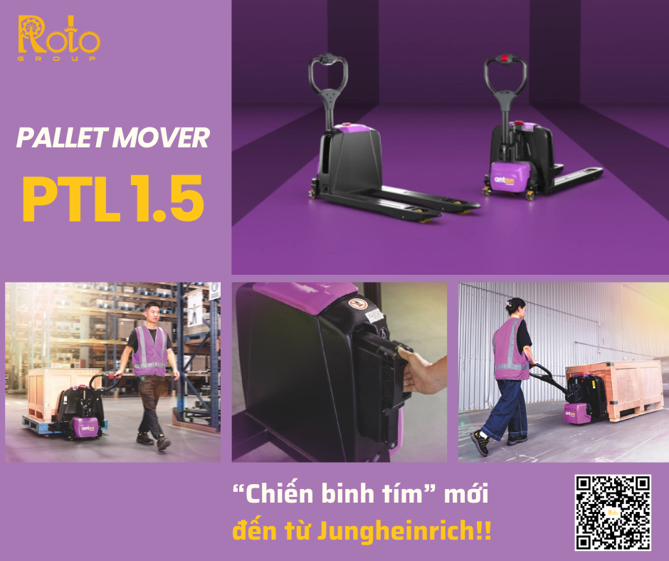 AntOn PTL 1.5 – Xe nâng tay điện pallet linh hoạt cho mọi nhu cầu vận hành