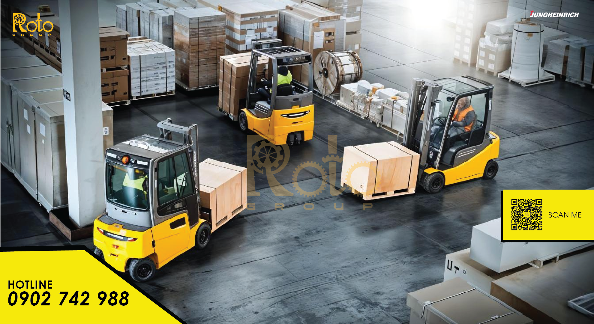 Hệ thống bảo hộ an toàn của Jungheinrich 