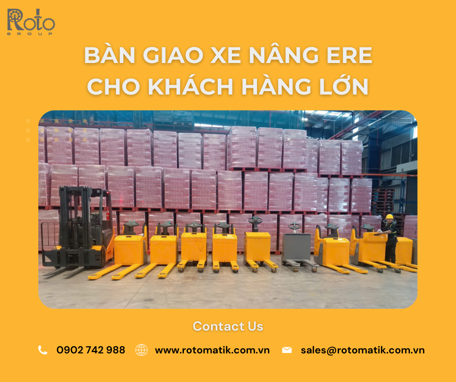 Rotomatik bàn giao hàng loạt xe nâng Jungheinrich ERE cho khách hàng lớn