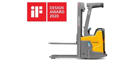 Xe nâng điện đứng lái Stacker 216zi giành giải thưởng Thiết kế iF