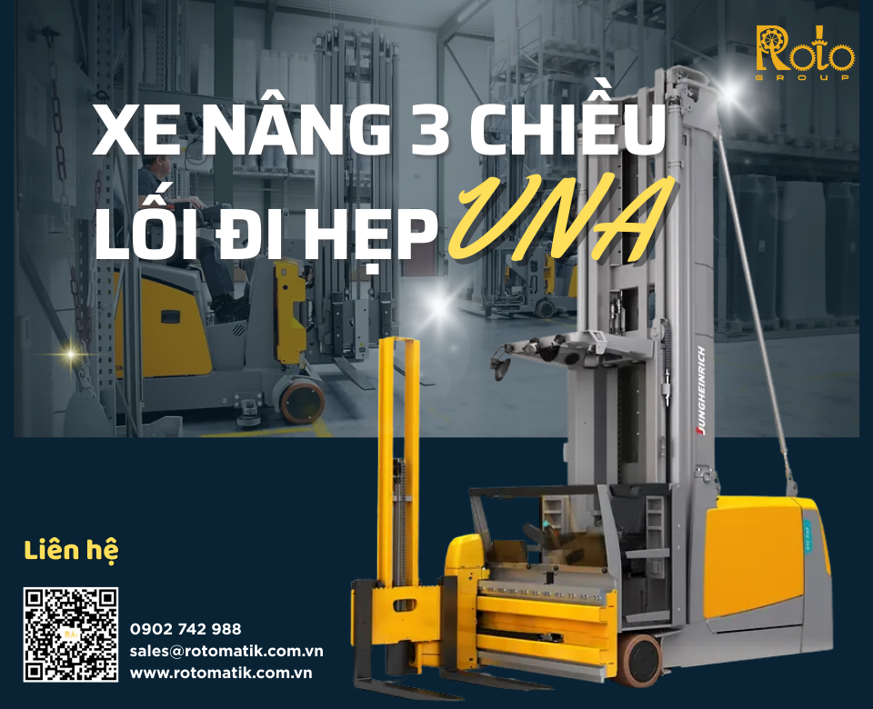 Xe nâng Jungheinrich VNA hoạt động thế nào trong lối đi cực hẹp?
