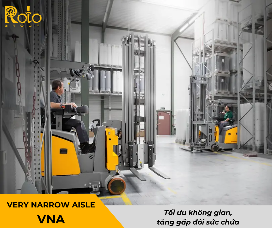 Vì sao xe nâng VNA của Jungheinrich là giải pháp cho kho mật độ cao?